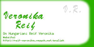 veronika reif business card